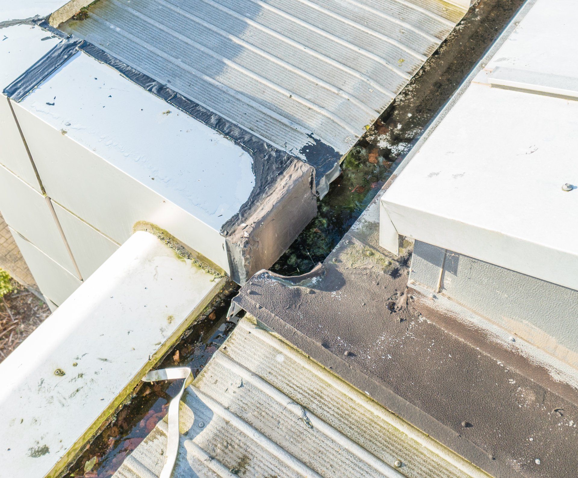 Drone roof survey finds issue with guttering and internal leak to building