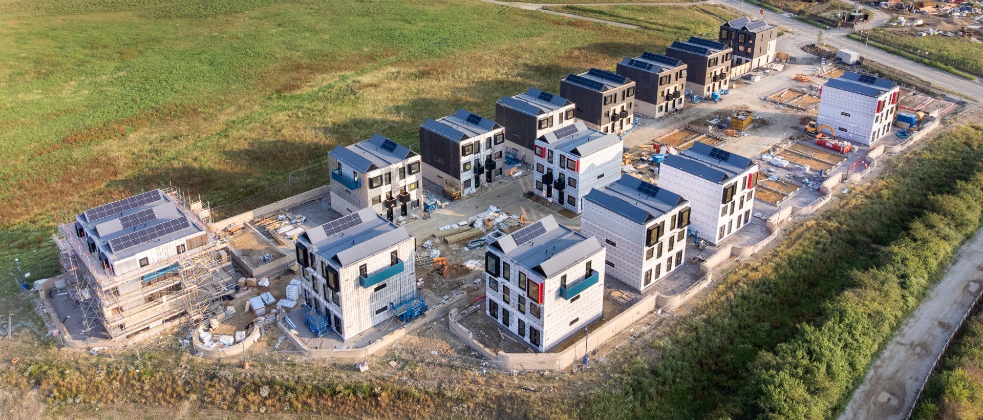 housing development drone photo