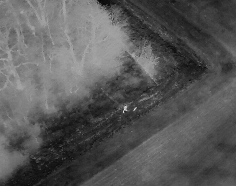 thermal drone picture