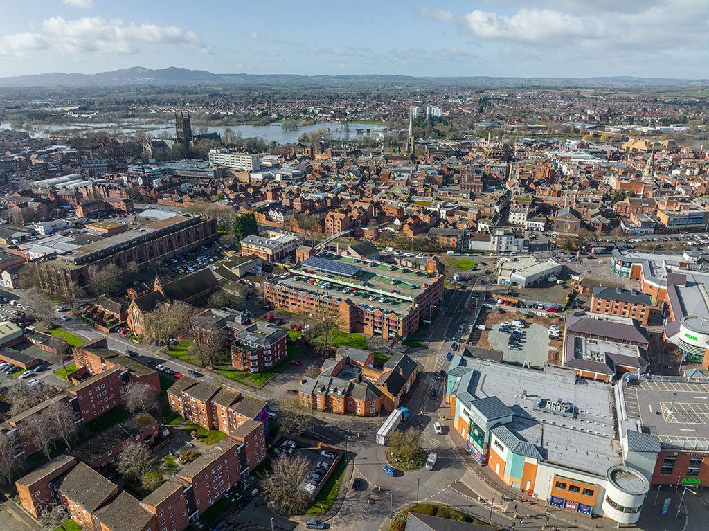 worcester drone view