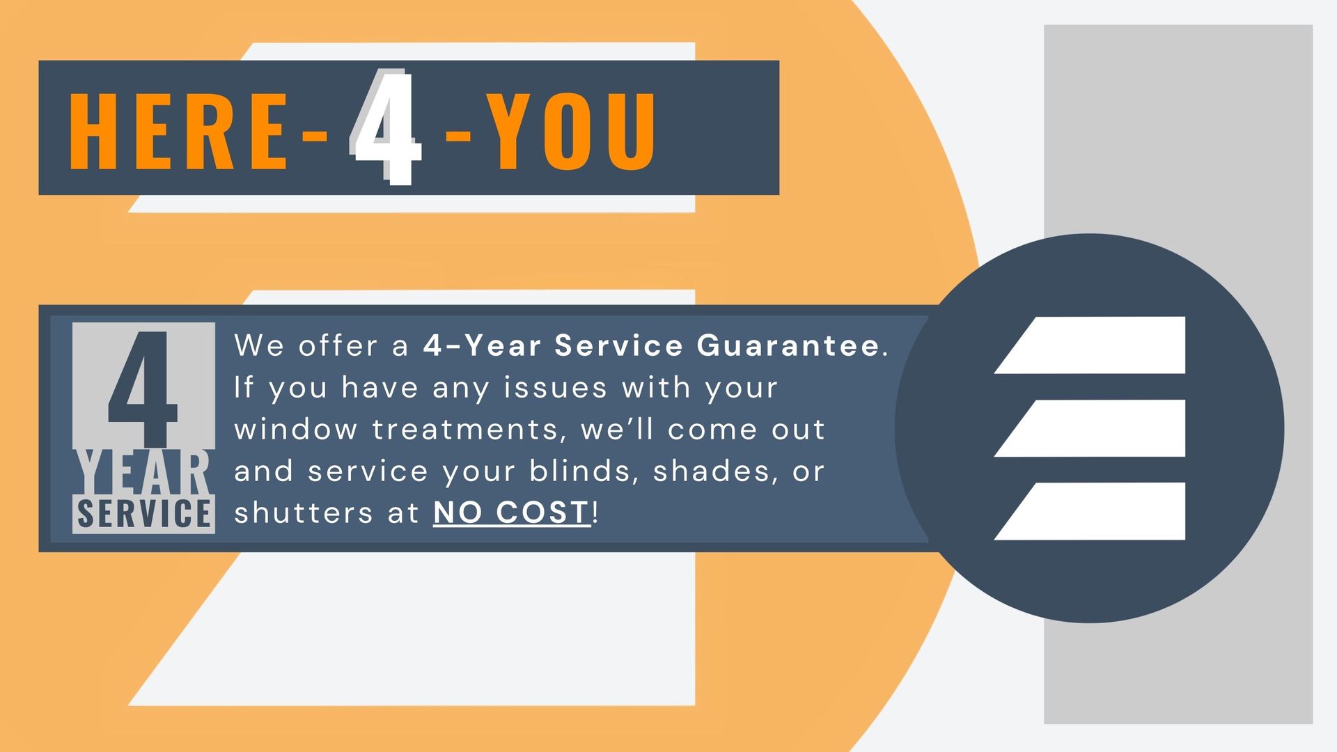 A sign that says here 4 you on it