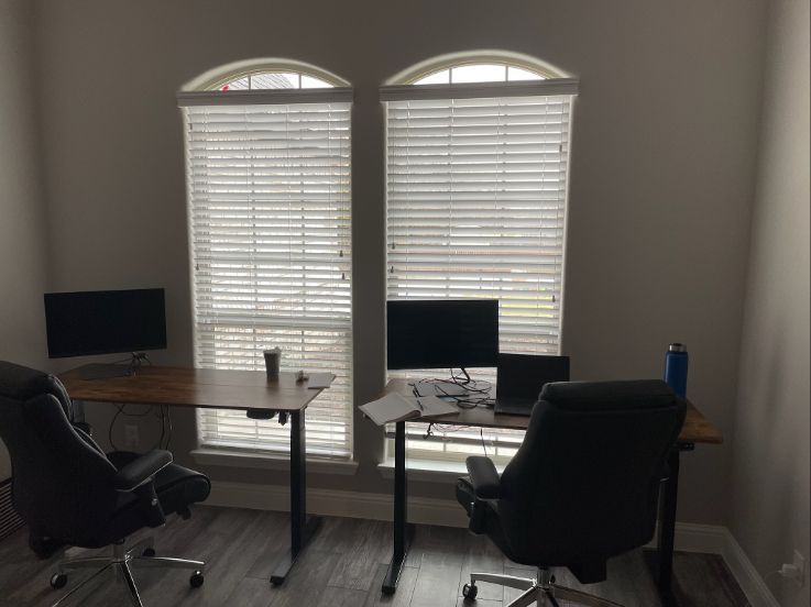 Home Office window treatment Shutter