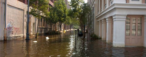 Flooded Downtown — Minden, LA — McInnis Insurance Agency, Inc.