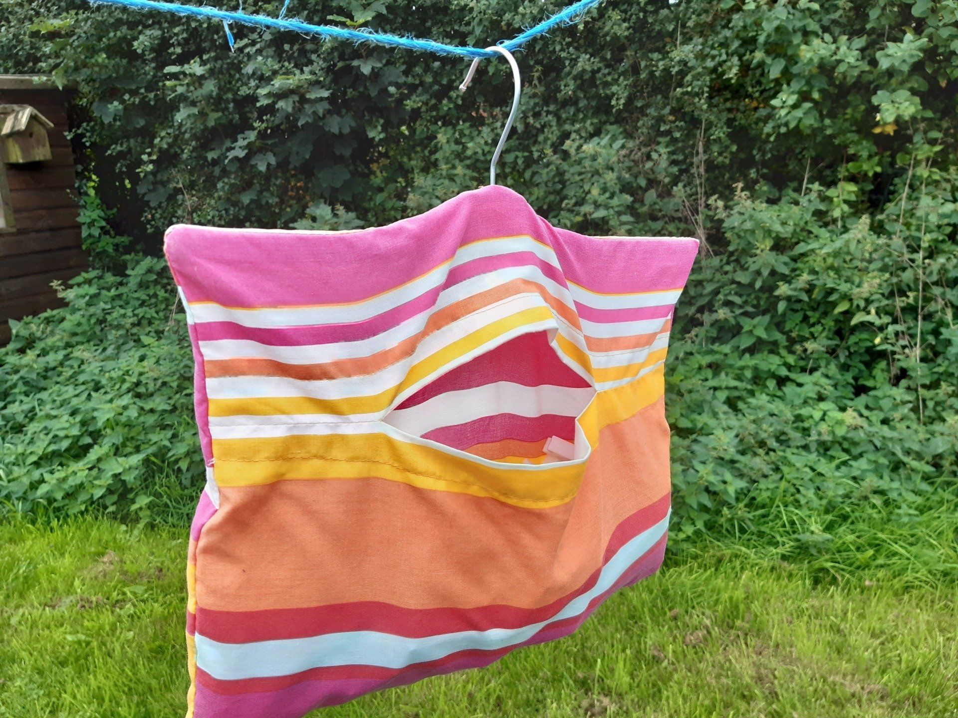 Beginner's sewing workshops in Cheshire peg bag