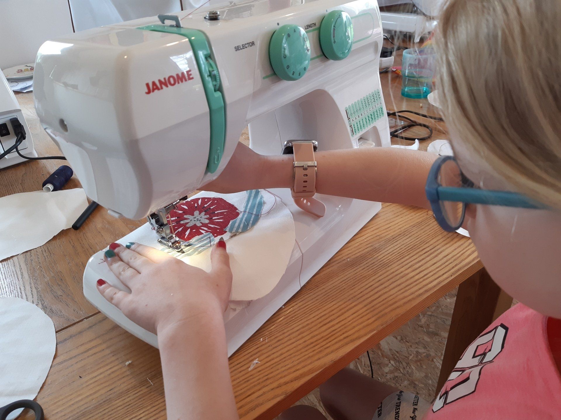 children's sewing workshop in Cheshire