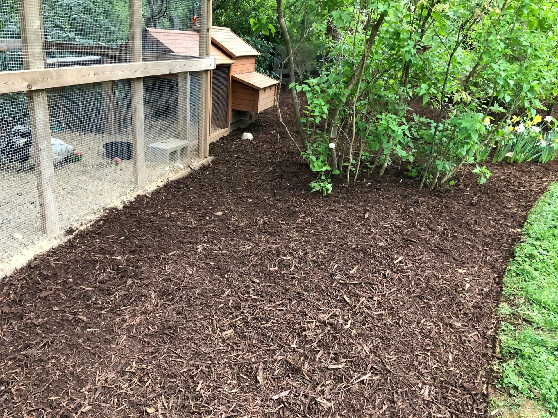 Landscaping Finished Side View Four - Scottsville, VA - Jones Tree Service & Landscaping, LLC