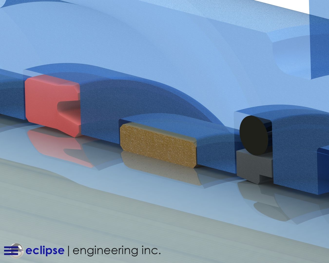 Buffer ring, wear ring, U-Cup