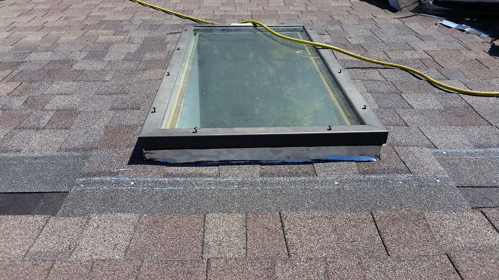 Old Roof Skylight Flashing Replaced on a Residence in Traill-County-ND