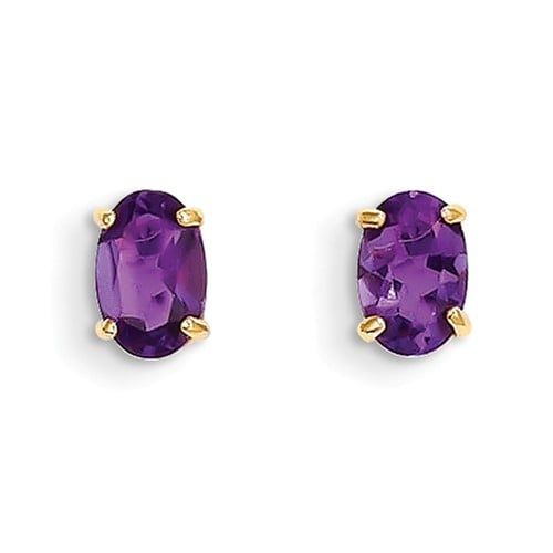 Amethyst Post Earrings — Ringgold, GA — The Vault Coin & Jewelry