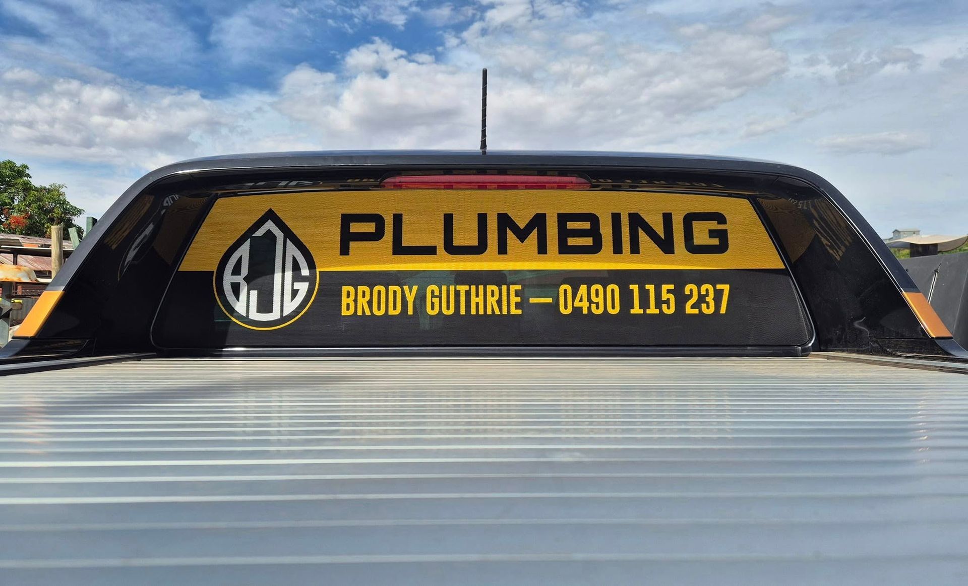 Black truck cab with