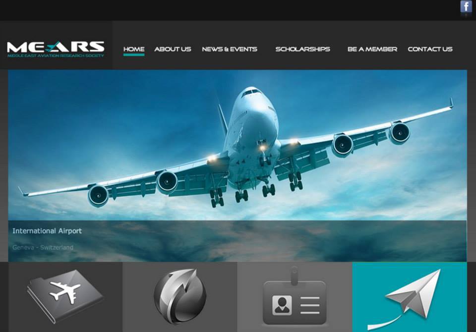 A website for mears shows an airplane flying in the sky