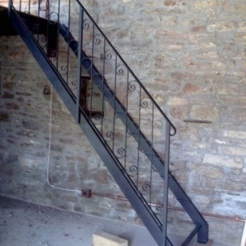 Rampa di scale industriale per esterni