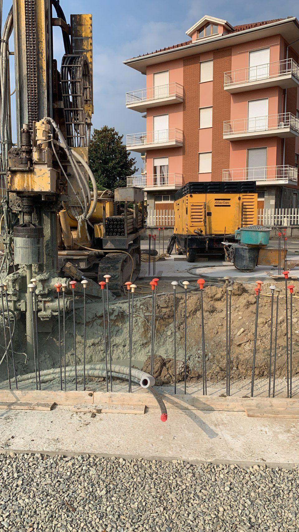 realizzazione scavi per impianto geotermico