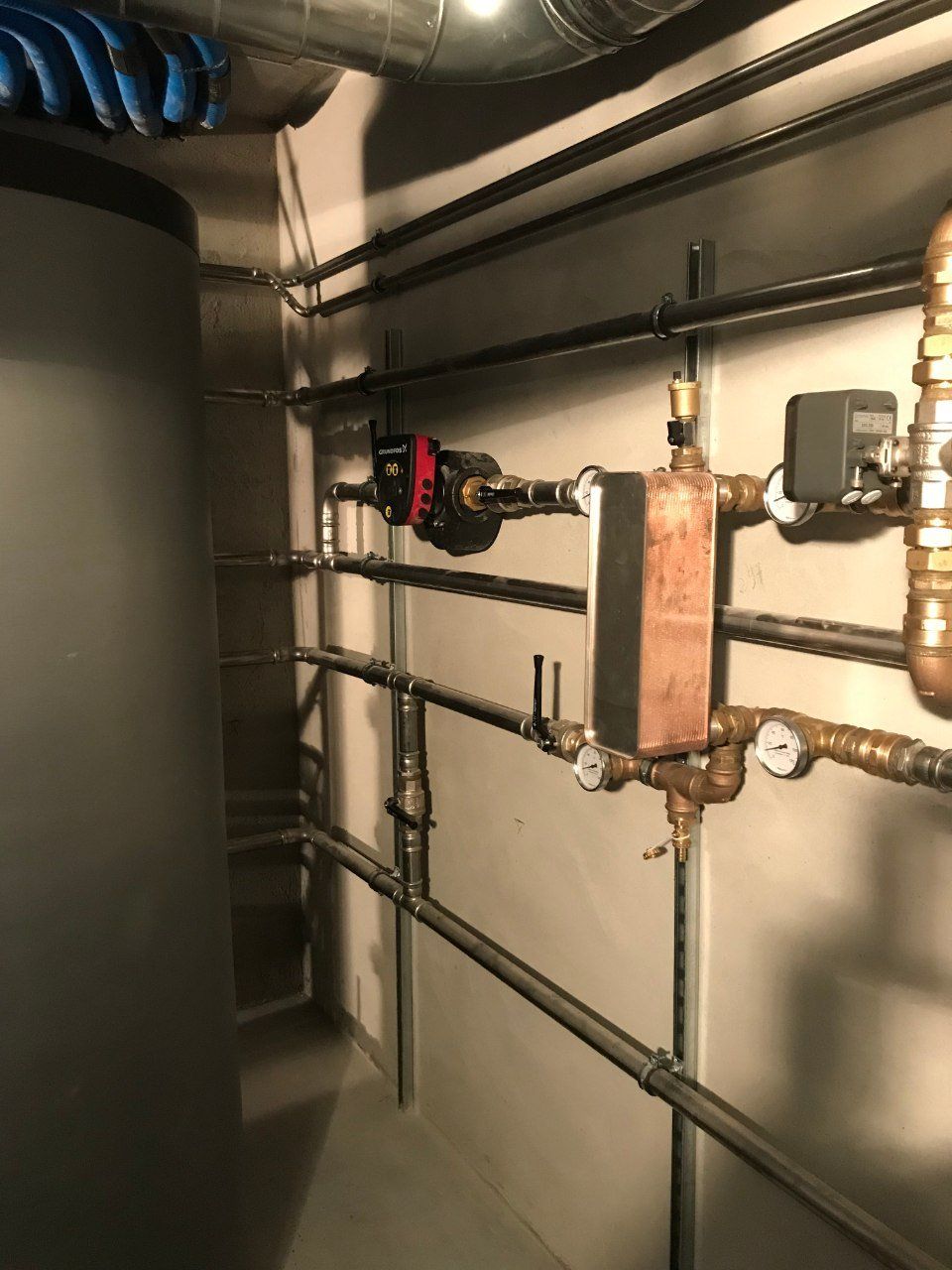 tubazioni impianto geotermico