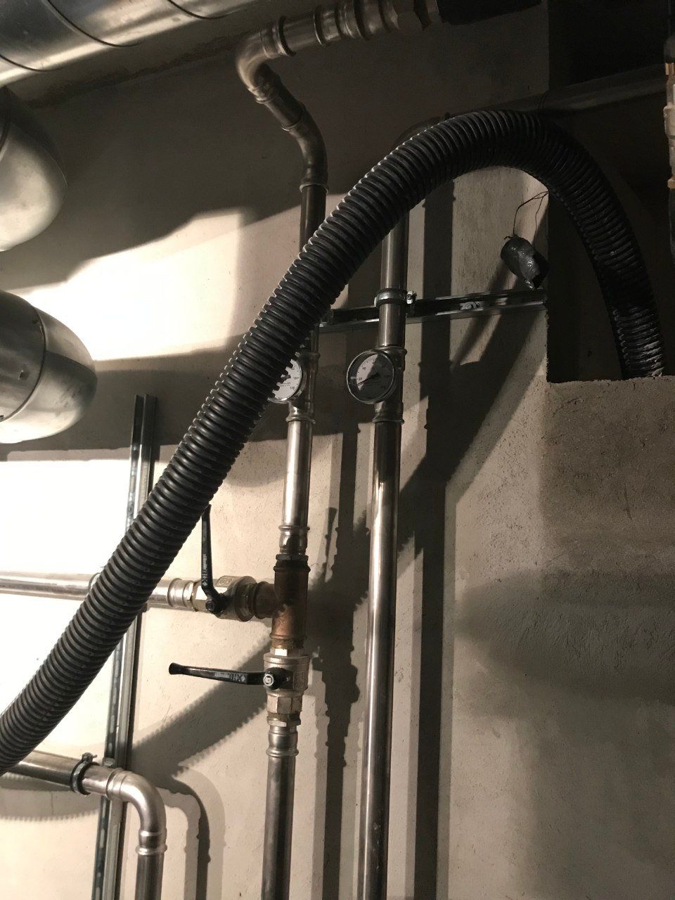 tubi di collegamento impianto geotermico