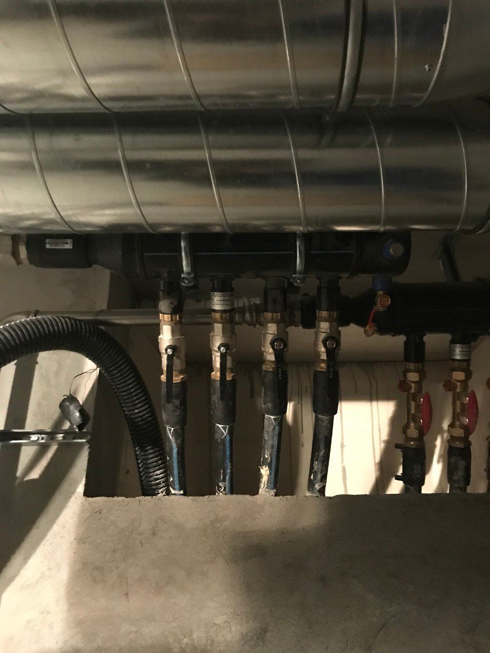 tubazioni impianto geotermico