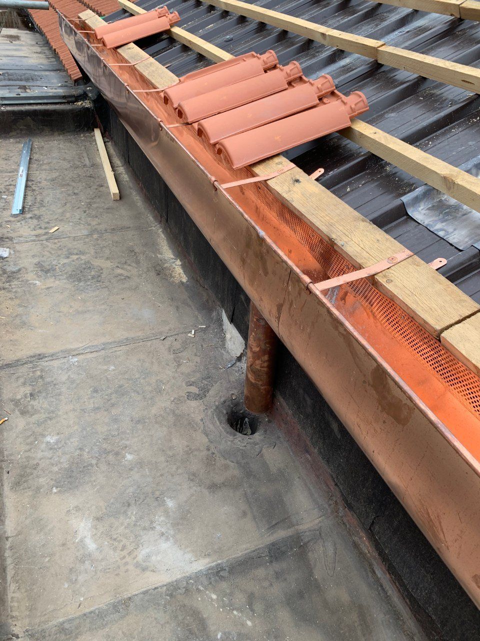 installazione e collaudo grondaia