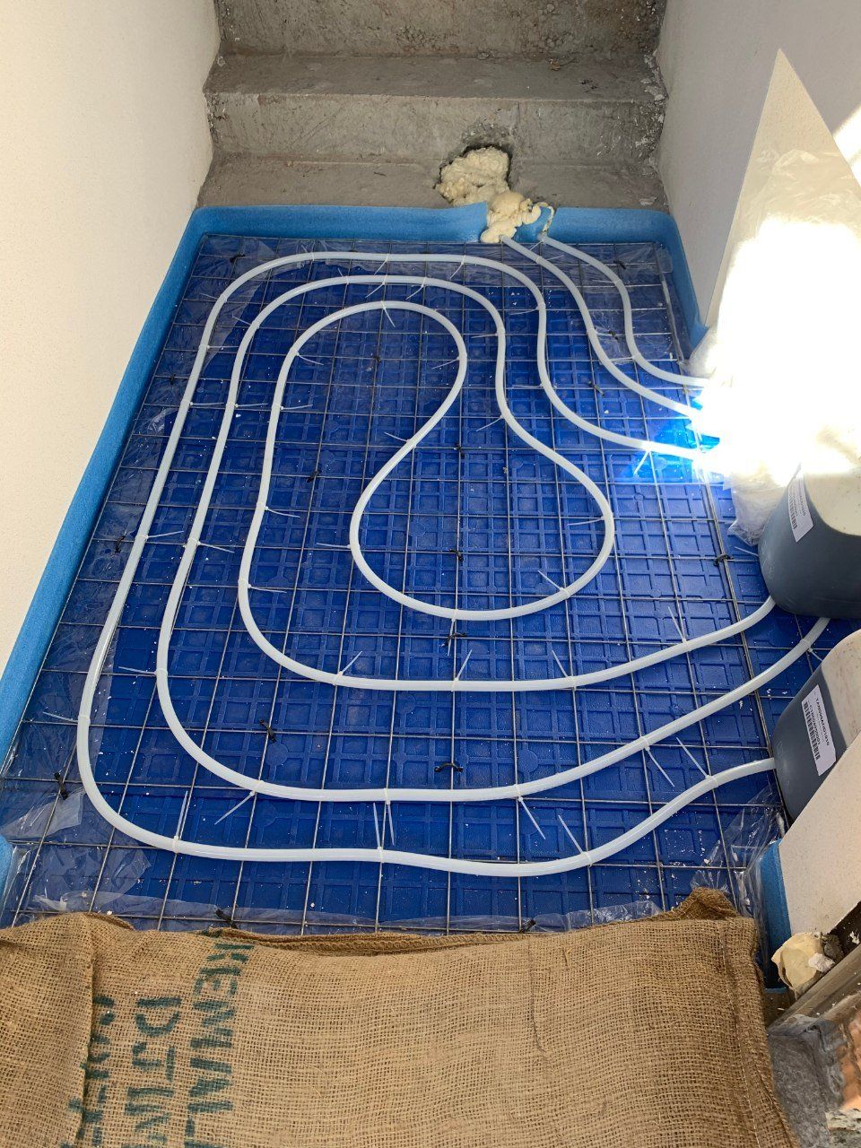 impianto di riscaldamento a pavimento