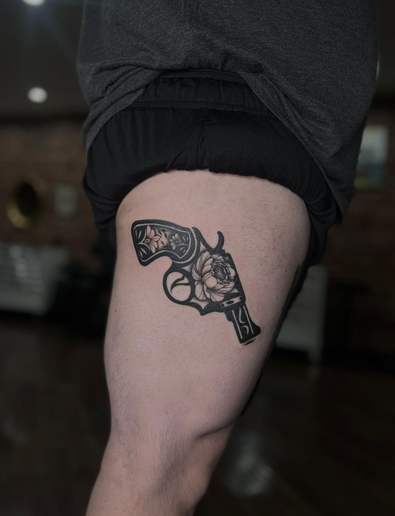 gun tattoo