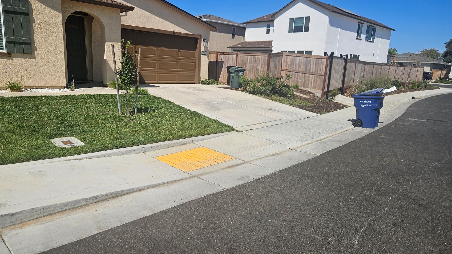 outside of home driveway 