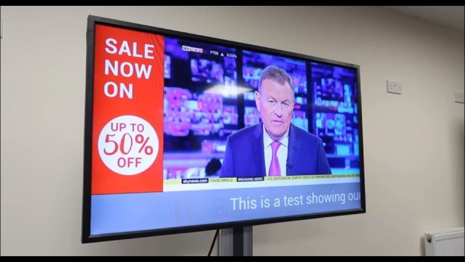 Televisione digital signage