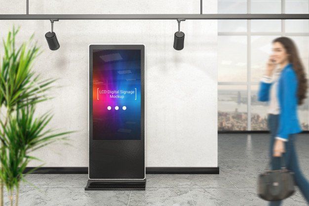 Mockup digital signage