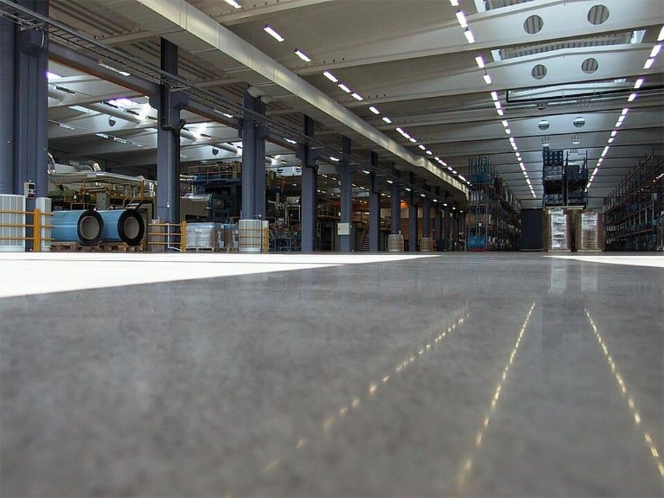 termine del processo di lucidatura pavimenti in calcestruzzo