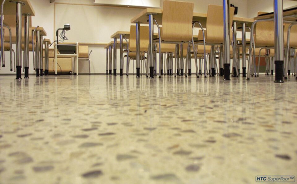 termine del processo di lucidatura pavimenti in calcestruzzo