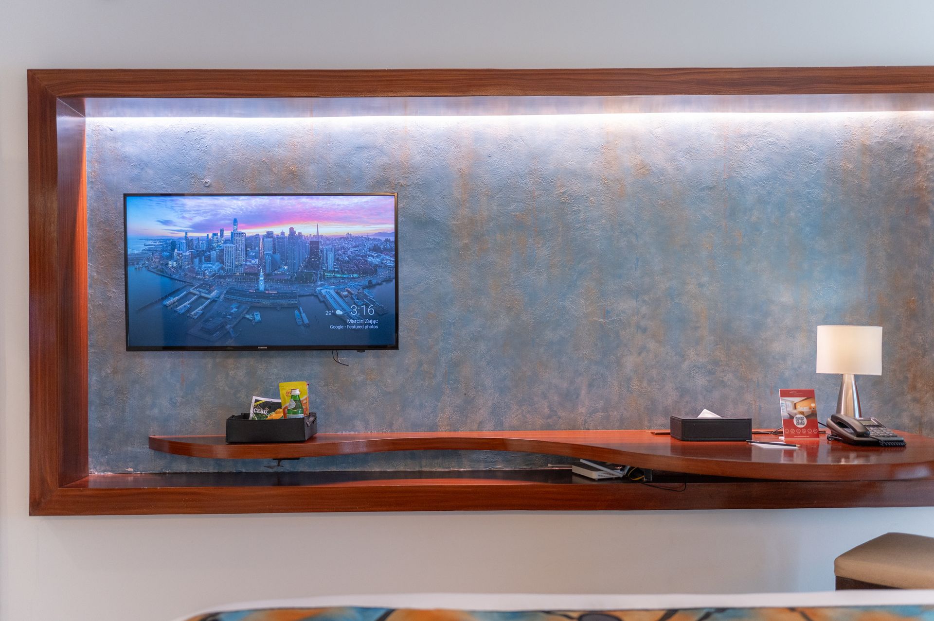 TV lounge area in serviced residence