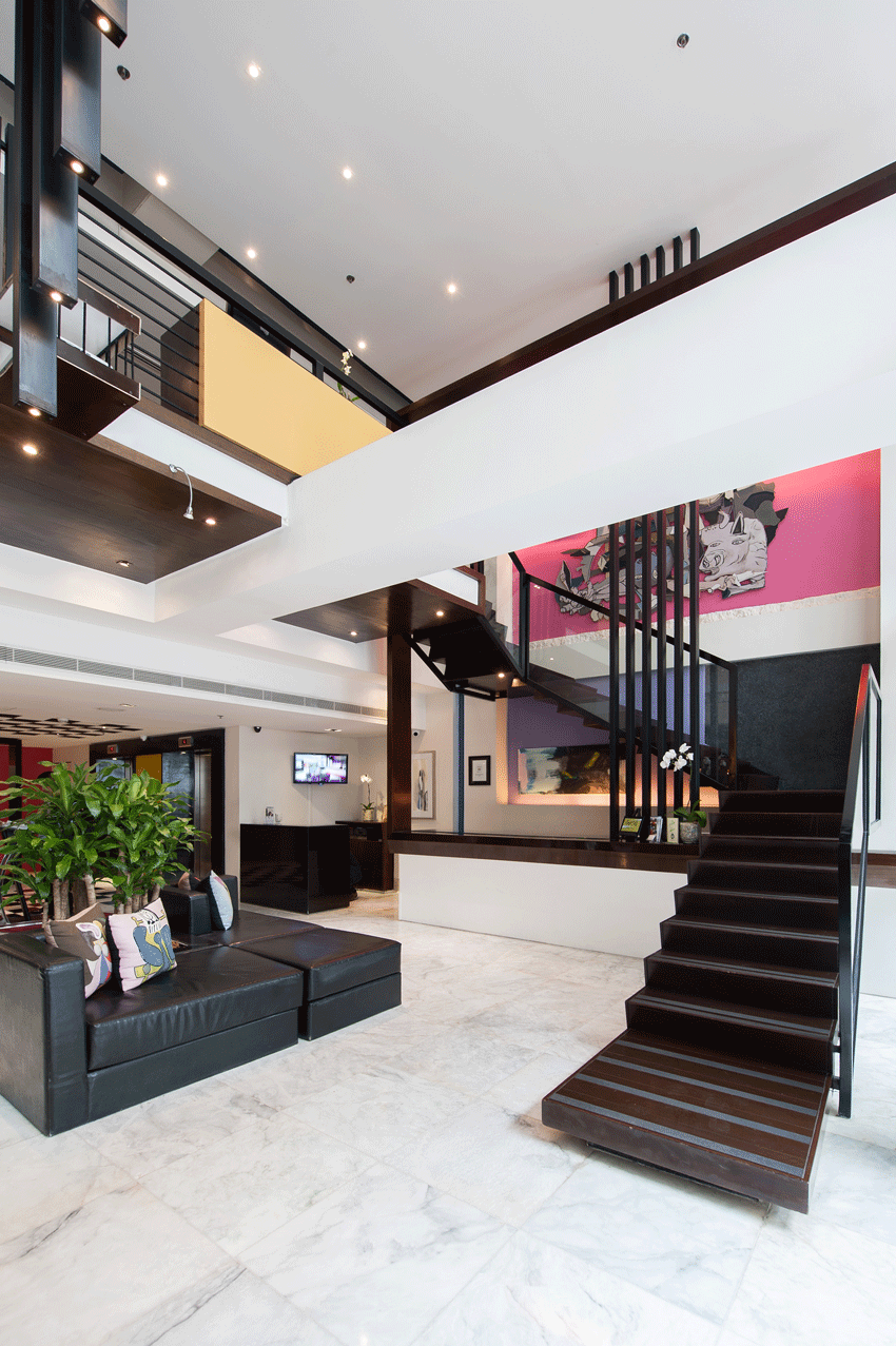 The Picasso Boutique Serviced Residences lobby