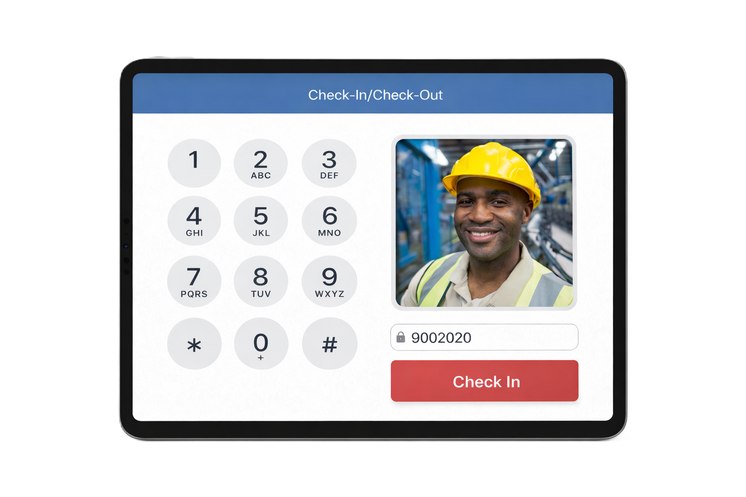 Employee Check-In Kiosk Preview