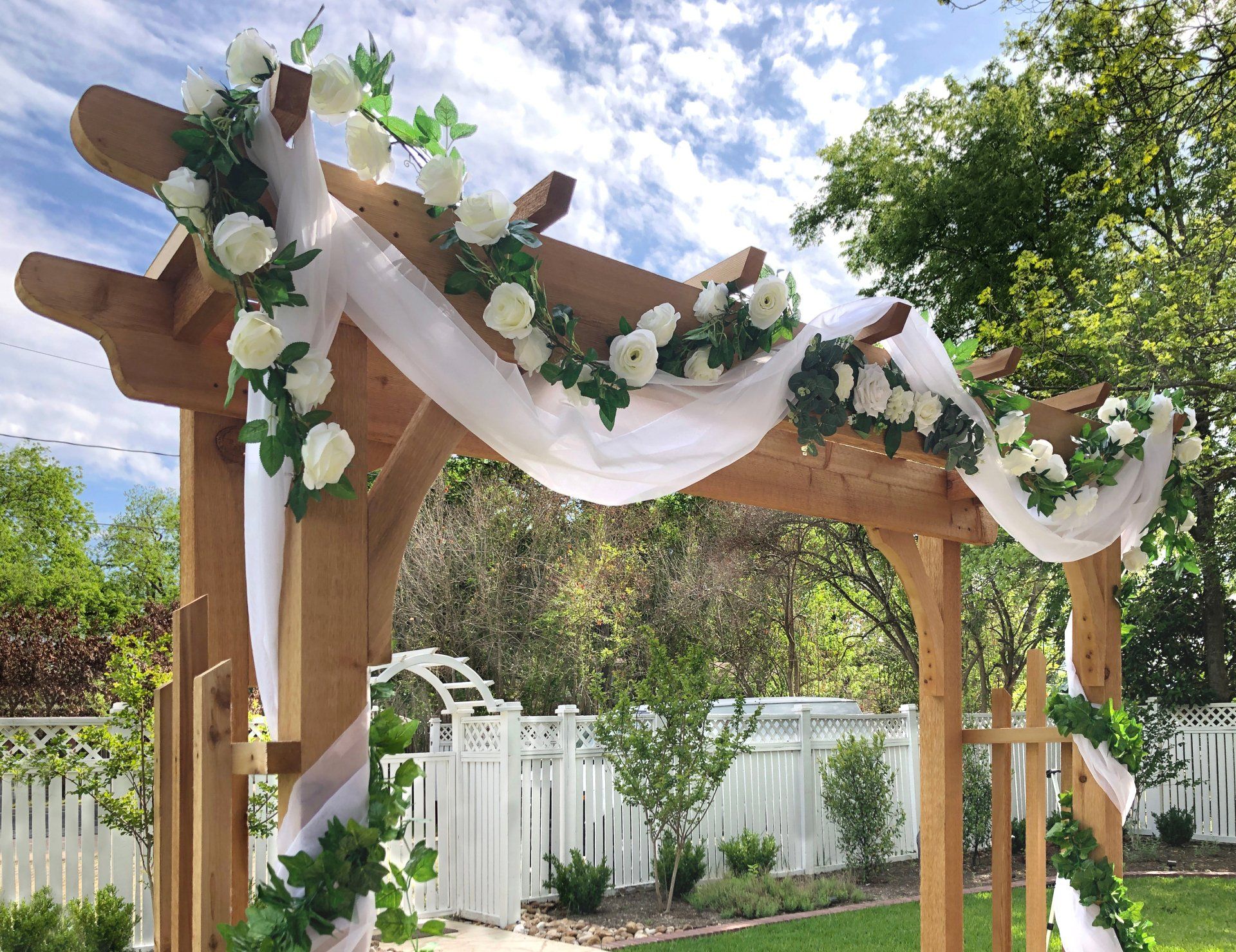 Floral pergola