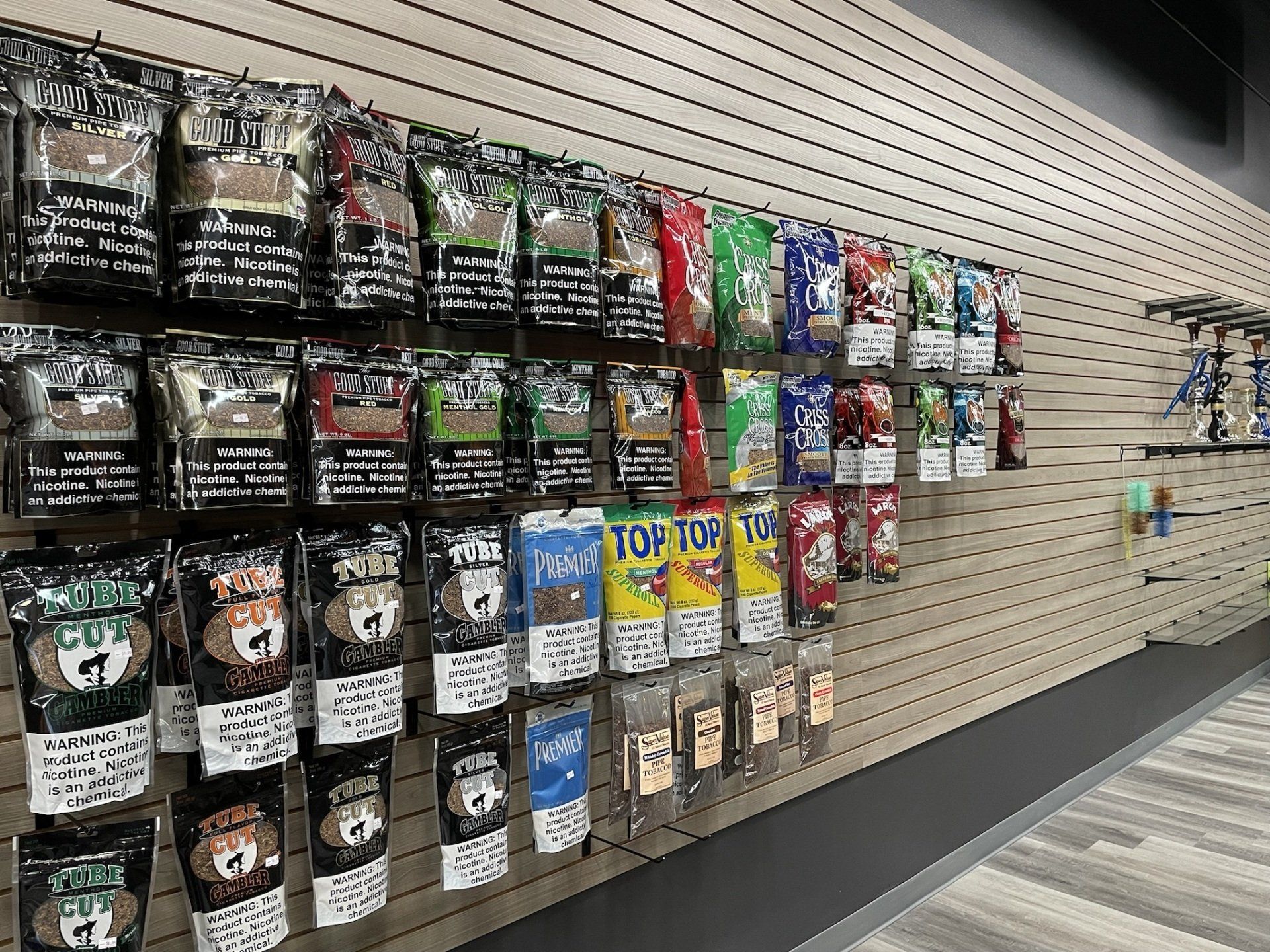 Picture of tobacco products section atDesert Ridge Vape Smoke Cigar