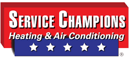 The logo for service champions heating and air conditioning
