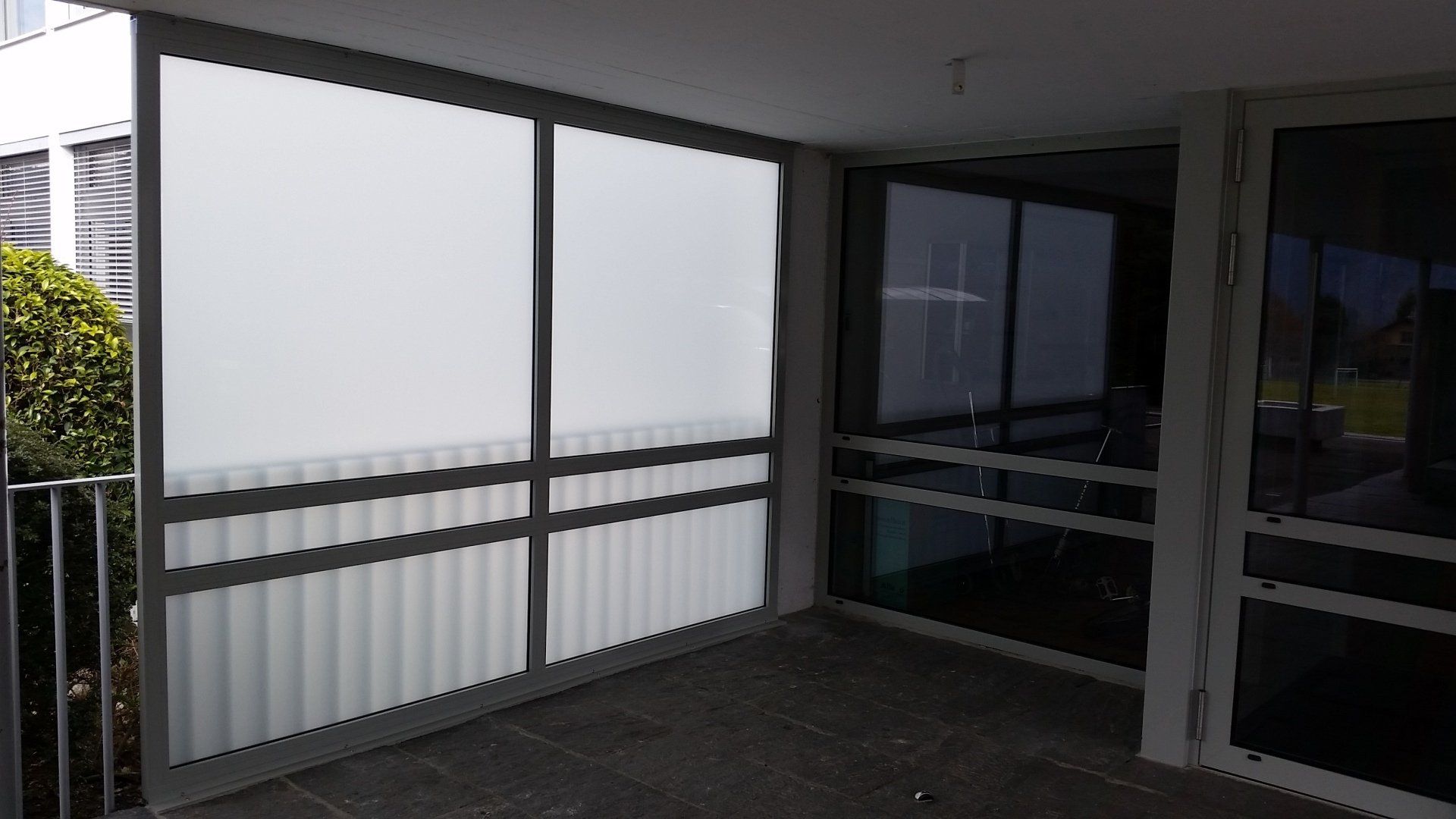 Windfangverglasung