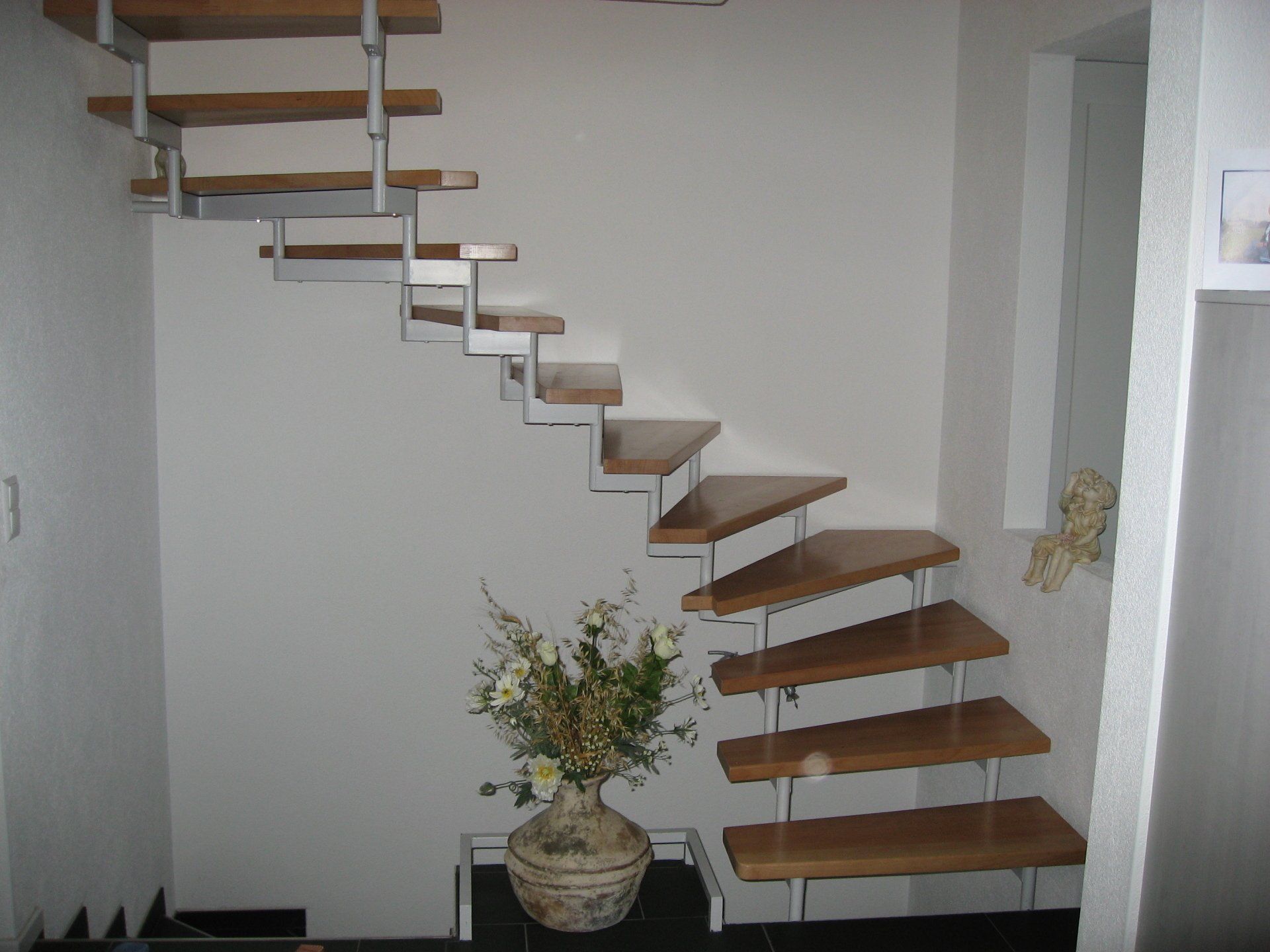 Metalltreppe, freie Form
