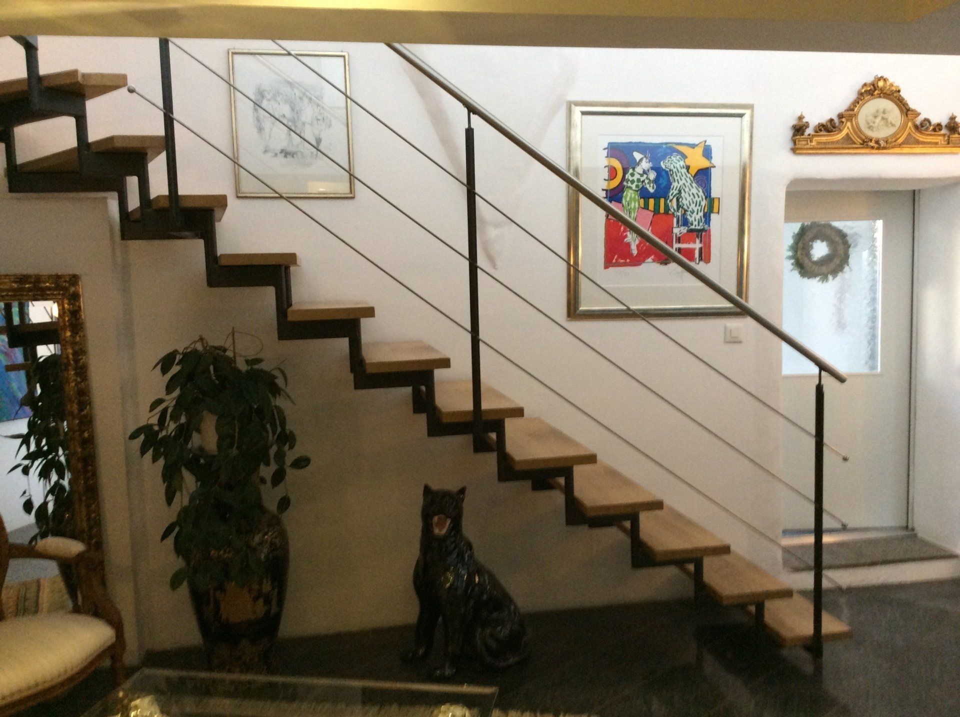 Metalltreppe, freie Form