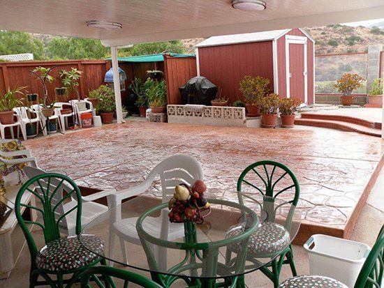 Decorative Orange Patio - Chula Vista, CA - Velazquez Patio Construction Inc