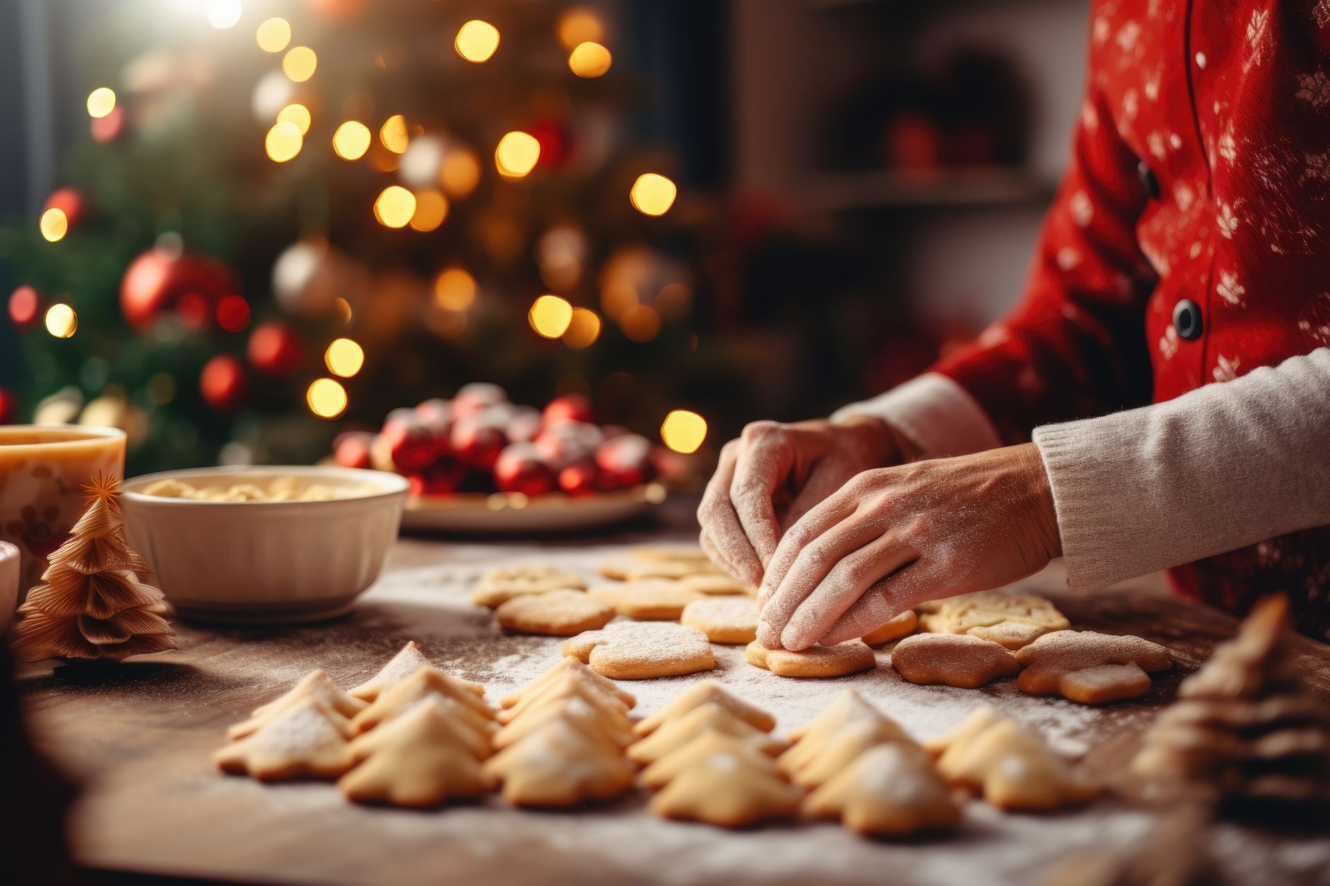 Making festive food in a serviced apartment 