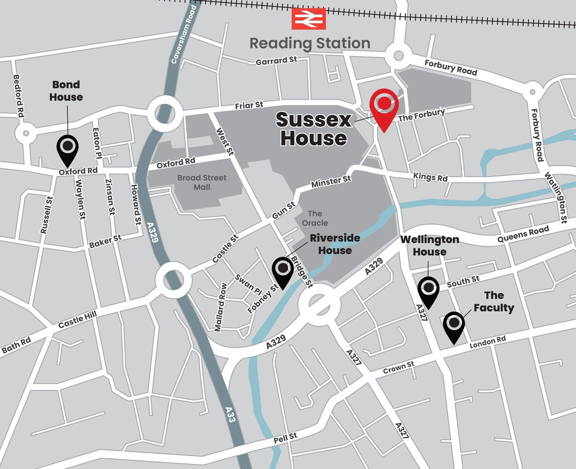 Map showing the location of Sussex House Serviced Apartments
