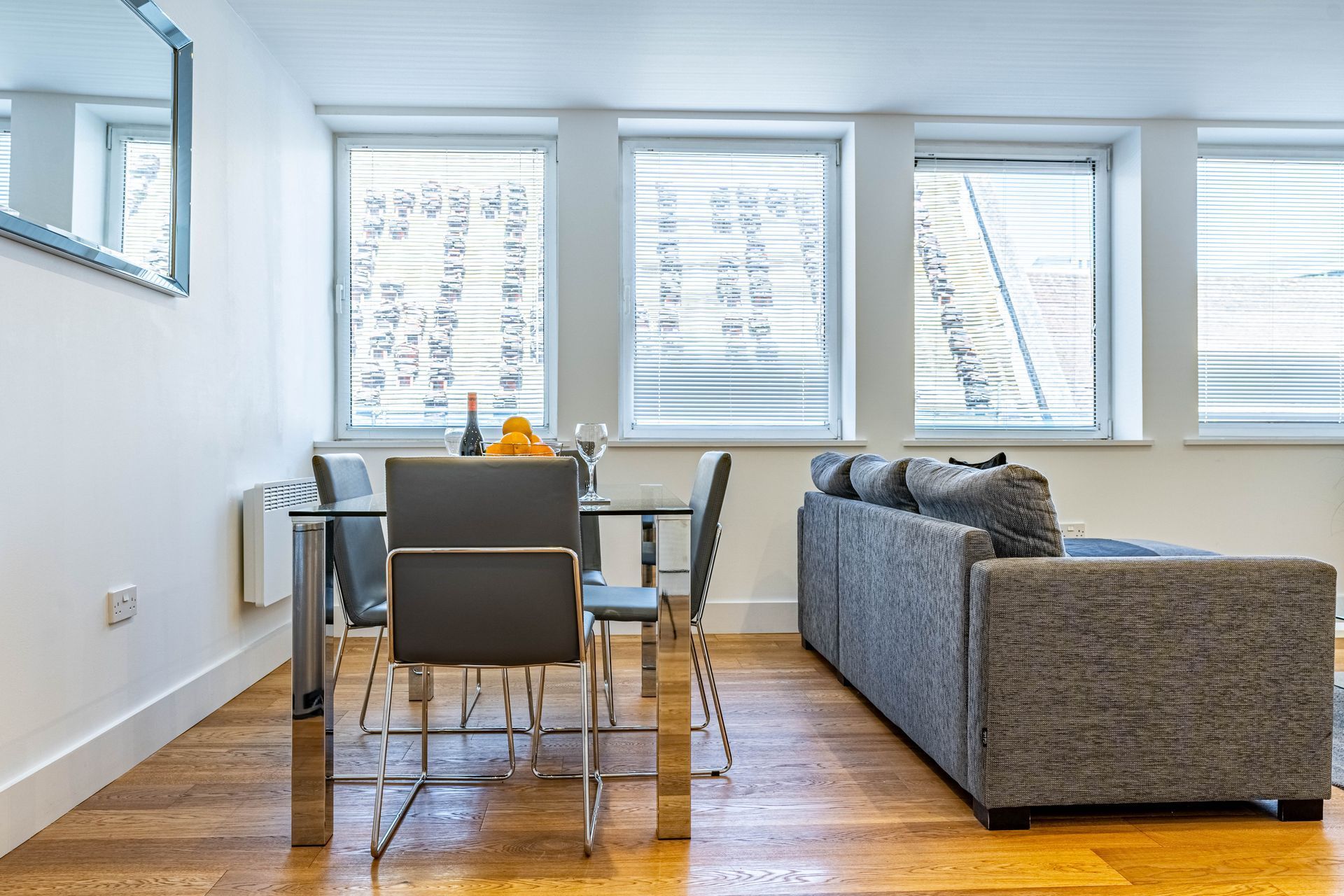 Sussex house open plan living and dining area celador apartments