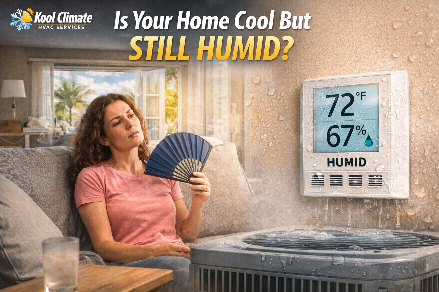 AC running constantly Florida humidity problem