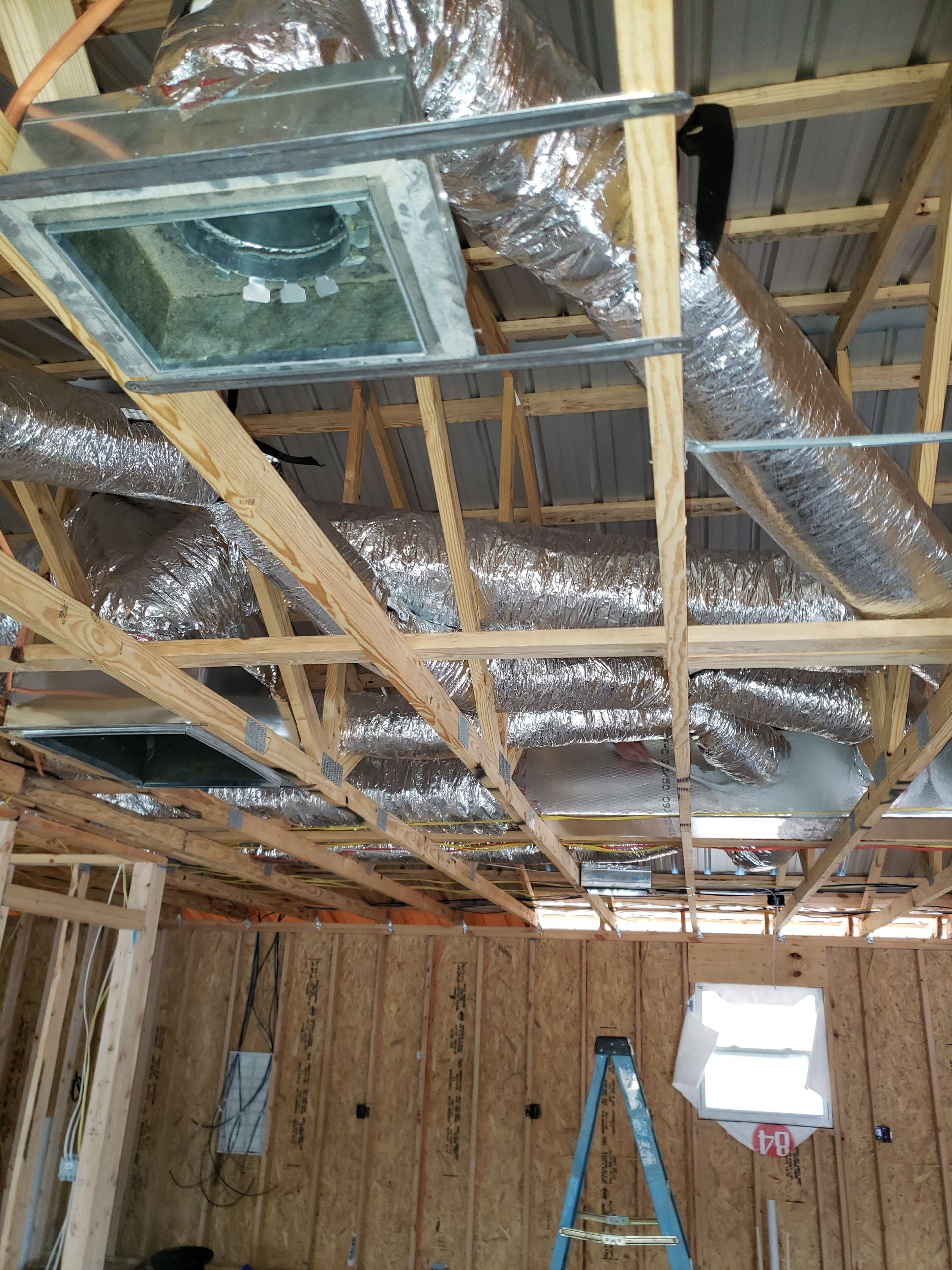 New Ductwork in central Florida. Image: Ductwork in a ceiling