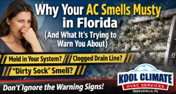 AC smells musty Florida home