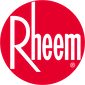Rheem logo: white text