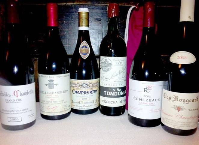 Diverse bottiglie di vino