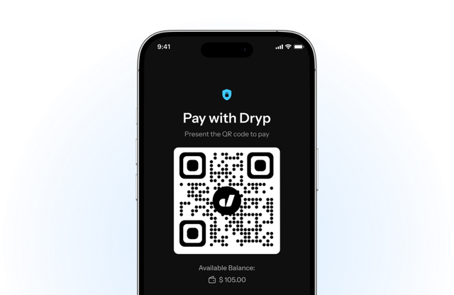 Smartphone displaying a QR code for 