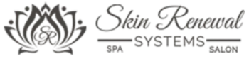 Logo for Skin Renewal Systems Spa Salon with floral design.