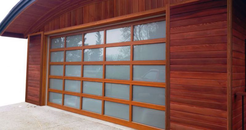 Wooded garage - Garage doors in San Francisco, CA