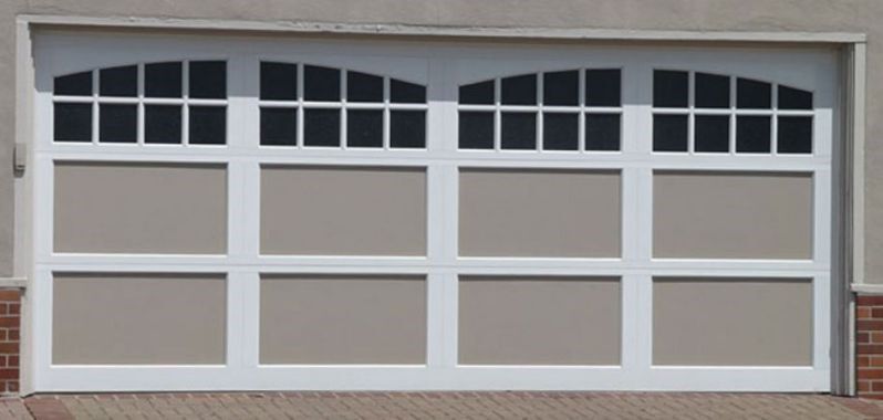 Brown and White Openhead Garage - Garage doors in San Francisco, CA